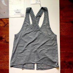 Gray Nimbus Split Back Tank